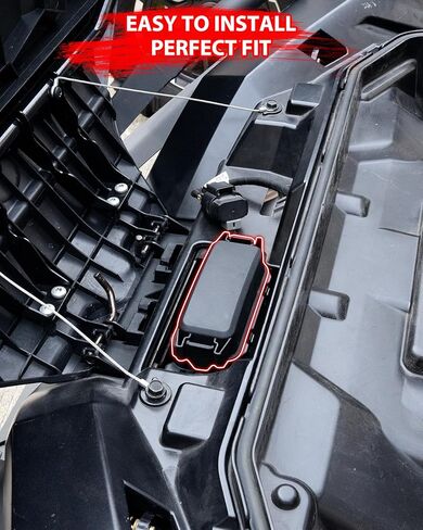 SAUTVS Fusebox Cover Black Plastic Fuse Box Battery Cover for Polaris Sportsman 450 570 850 XP 1000 ACE Hawkeye Scrambler 2014-2025 Accessories, Replace OEM# 4015011 in Kuwait