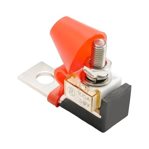 مجموعة كتلة الصمامات الطرفية MRBF، 100A 58V DC صمام طرفي للبطارية مع 5/16 بوصة مسمار البطارية البحرية، لمركبات البناء RV لشاحنة القوارب in Kuwait