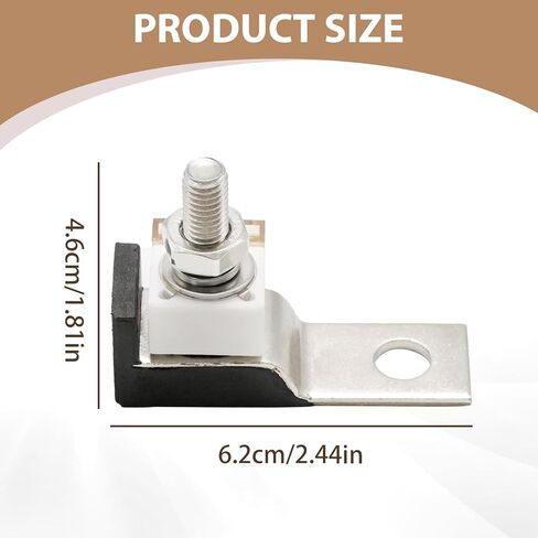 مجموعة كتلة الصمامات الطرفية MRBF، 100A 58V DC صمام طرفي للبطارية مع 5/16 بوصة مسمار البطارية البحرية، لمركبات البناء RV لشاحنة القوارب in Kuwait