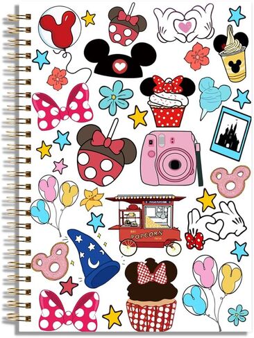 LONGXIN Cartoon Mouse Castle Notebook Journal Cartoon Gifts Merchandise Birthday Christmas Gifts for Cartoon Lovers Fans Women Teen Girls Friends Sister Her Hardcover Spiral Notebook 5.8x8.3 in Kuwait