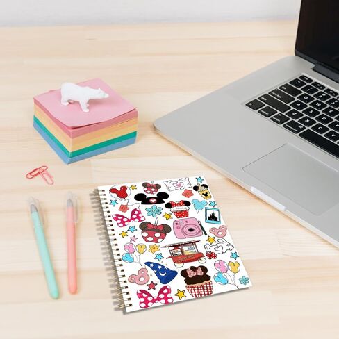 LONGXIN Cartoon Mouse Castle Notebook Journal Cartoon Gifts Merchandise Birthday Christmas Gifts for Cartoon Lovers Fans Women Teen Girls Friends Sister Her Hardcover Spiral Notebook 5.8x8.3 in Kuwait