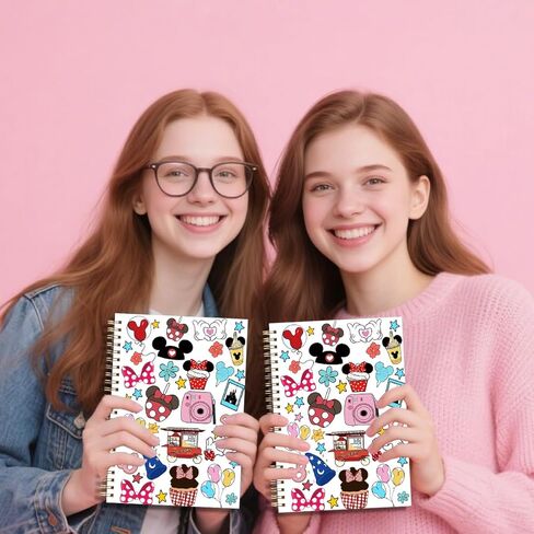 LONGXIN Cartoon Mouse Castle Notebook Journal Cartoon Gifts Merchandise Birthday Christmas Gifts for Cartoon Lovers Fans Women Teen Girls Friends Sister Her Hardcover Spiral Notebook 5.8x8.3 in Kuwait