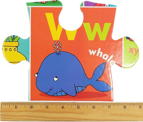The Alphabet Jumbo Floor Puzzle - Fun and Educational Puzzle with Upper and Lowercase Letters, First Words and Pictures. (24 Pieces) (36 inches Wide x 24 inches high) in Kuwait