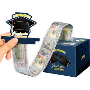 صندوق نقود التخرج من Lyforpyton لسحب الهدايا النقدية، مستلزمات حفلات التخرج، مجموعة أفكار هدية نقدية مفاجئة مضحكة، صندوق هدايا النقود من فئة 2026 (أزرق) in Kuwait