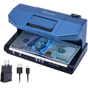 Counterfeit Multifunctional Bill Detector with Magnetic and UV Detection, Counterfeits Money Detector, Counterfeit Bill Money Detector Checker, Blue in Saudi Arabia