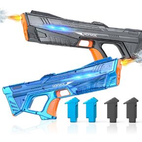Electric Water Guns for Adults and Kids, 2-Pack Water Blaster for Outdoor Pool Toys, IPX6 Waterproof Squirt Gun, Comes with 4 Batteries, Summer Toys for Beach & Backyard in Saudi Arabia