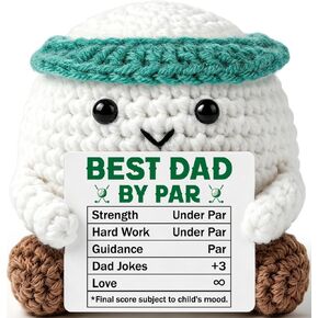 Fathers Day Dad Gifts from Daughter Son Wife, Funny Handmade Crochet Golf Father‘s Day Birthday Gift for Dad Bonus Step Father Daddy, Mini Golf Gift for Men Dads Home Office Desk Positive Decor in Kuwait