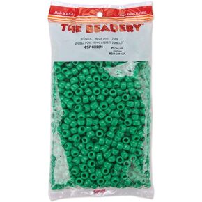 The Beadery 6 by 9mm Barrel Pony Bead, Green, 900-Pieces in Kuwait