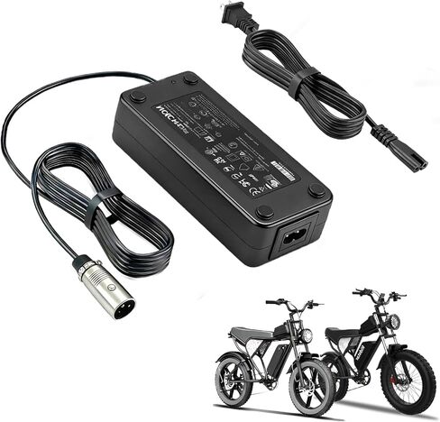 54.6V 2A لQ20 Ridstar YVY شاحن بطارية سريع للدراجة الإلكترونية لبطارية ليثيوم 48 فولت 3 دبوس متوافق مع محول الطاقة Q20 Ridstar YVY، عالمي مع مدخل 100-240 فولت OVP OCP SCP حماية مقاوم للماء in Kuwait