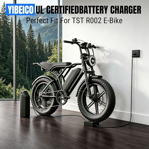 UL Certified 54.6V 2.5A 3-Pin Fast Charger Compatible with TST R002/ ROO2S E-Bike, Upgraded Smart Battery Power Adapter, Waterproof Multi-Protection Overcurrent Overheat Charging Replacement in Kuwait
