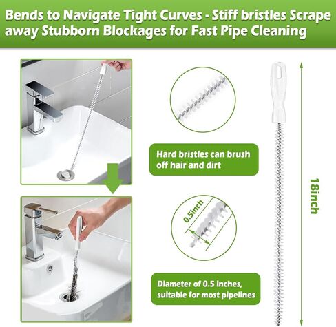 Toilet Snake Drain Clog Remover, 51"Toilet Auger Grabber, Upgraded Snake Drain Tool, Flexible Claw Grabber Pickup Tool with 4 Claws For Picking Up Clogs In Toilet Pipes And Drains, Comes With Gloves in Saudi Arabia
