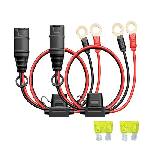 2 حزمة تناسب NOCO GC008 X-Connect M10 (3/8in) XL طرفية العيينة، حزام مقاس 22 بوصة مع اثنين من الصمامات 20A من أجل Genius Smart & استبدال موصل بطارية NOCO كابل شاحن البطاريات الذكية in Kuwait