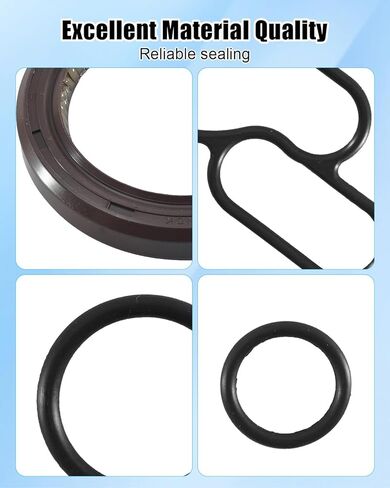 Oil Pump Seal Kit Fit for Acura CL RDX ZDX RL MDX TL Honda Accord Crosstour Passport Pilot Odyssey Ridgeline Replace 15221-RYE-A01 15115-P8A-A01 91319-R70-A01 91212-5MR-A01, 4-Piece in Kuwait