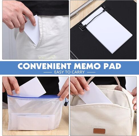 Thboxes 10 Pack Note Pads, 3"x 5" Writing Pads Scratch Pad 50 Sheets per Pad Small Memo Pad Server Notepad Blank Notepads for Nurse Gifts Office School Home To Do Lists Grocery List in Kuwait