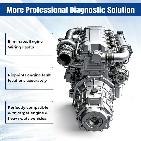 كابل تشخيصي متوافق مع محرك Paccar MX13 EPA17 ACM والشاحنات الثقيلة والمركبات التجارية وأداة كشف الأعطال in Kuwait