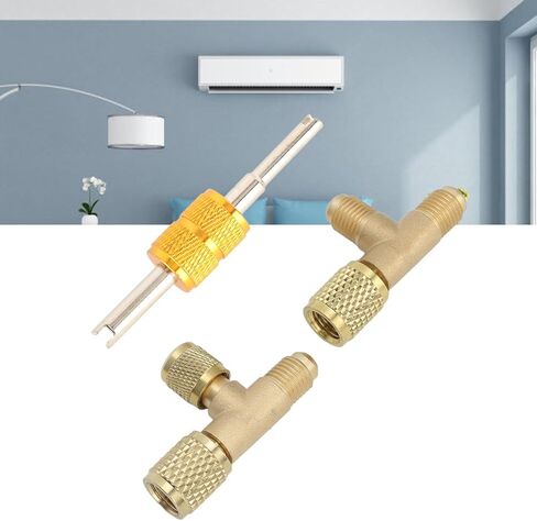 النحاس الأساسية صمام المحملة محول HVAC AC نظام التبريد مقرنة سريعة R22 R12 R134a المبردات مقياس التخلخل مجموعة قياس المنوع تركيب الموصل in Kuwait