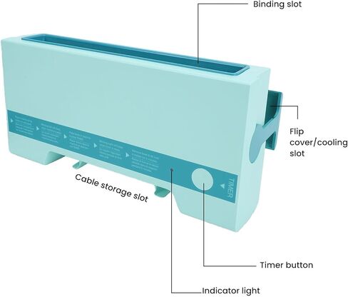 LICAEVEY Thermal Hot Melt Book Binder with Fast Heating for Office School Home Blue for Reports, Manuals, Papers, 280 Sheets Capacity A4 A5 (US Plug 110V) in Kuwait