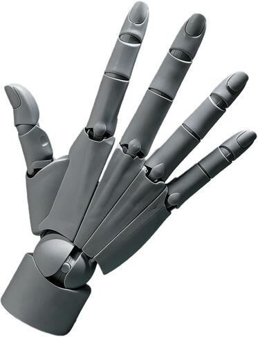 Hand Model, Adjustable Hand Model for Drawing, Lively Manikin Figure Hand Model for Desk Decoration, Sketching, Drawing, Painting (Right Hand-Grey) in Kuwait