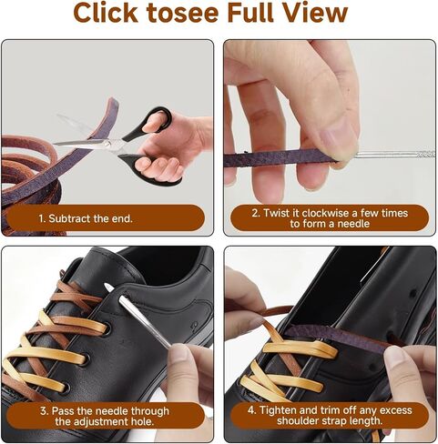 Flat Genuine Leather Cord 3MM Real Leather Strip Braiding String Tan & Black 10FT Total Jewelry Making Bracelets Necklaces Shoe Laces DIY Crafts in Kuwait
