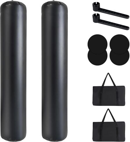 DEDU 18" X 60" Heavy-Duty Inflatable Fenders, 10FT X 18IN Boat Bumpers for Docking Large Boat Fenders for Docking, PVC Boat Bumpers 24IN Stationary Docking, Boats, Yachts, Sailboats in Kuwait