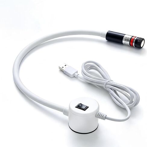 Magnetic Positioning Quilting Light with Crosshair – Hands-Free Adjustable Red Laser Seam Guide for Sewing Machine Straight Stitch. Plug-in for Quilting, Miter Saw & Heat Press(Crosslight-Plug) in Kuwait
