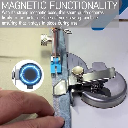 2026 New Round Magnetic Seam Guide - Adjustable Sewing Machine Attachment for Precise Positioning and Edge Retaining in Kuwait
