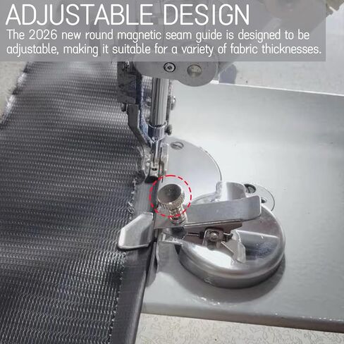 2026 New Round Magnetic Seam Guide - Adjustable Sewing Machine Attachment for Precise Positioning and Edge Retaining in Kuwait