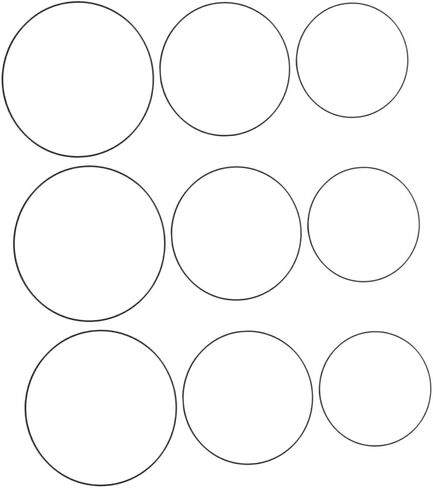 9pcs Floral Wreath Craft Hoops for Dream Catchers and Wedding Decor Includes Hoops for Versatile Floral Arrangements in Kuwait