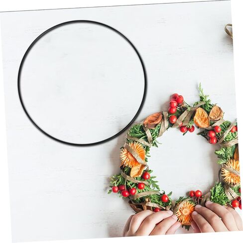 9pcs Floral Wreath Craft Hoops for Dream Catchers and Wedding Decor Includes Hoops for Versatile Floral Arrangements in Kuwait