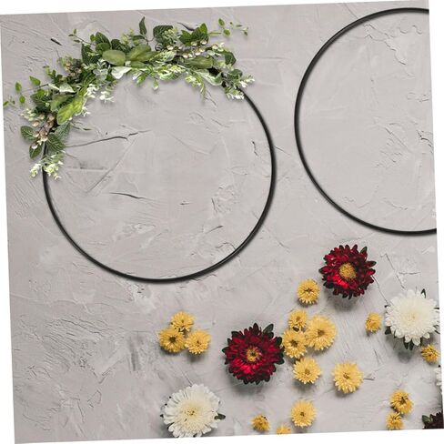 9pcs Floral Wreath Craft Hoops for Dream Catchers and Wedding Decor Includes Hoops for Versatile Floral Arrangements in Kuwait