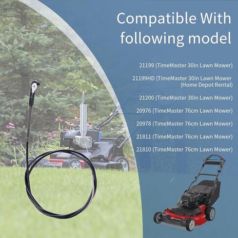 ORAEVY 133-1998 Brake Cable, Compatible with Toro Timemaster Lawnmower Blade Brake Cable ,fit 30" Toro Timemaster 21199 21200 Lawn Mower 20976 20978 21810 21811 in Kuwait