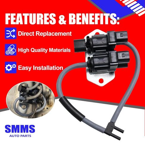 SMMS 8657A031 Clutch Control Vacuum Switch Solenoid Valve for Mitsubishi Pajero L200 L300 V43 V44 V45 K74T V73 V75 V78 Montero Xls Sport 1994-2007, Replacement OE MB937731 MB620532 in Kuwait