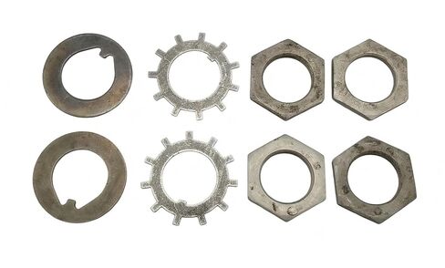 SEK-3-L2 1-3/4" Trailer Spindle Washer Nut Kit Round Spindle Axle 2 Wheel,for 10kHD 12k 13K 15k Heavy-Duty Trailer axles,RV Camper Complete Spindle Nut & Washer One-Axle Set in Kuwait