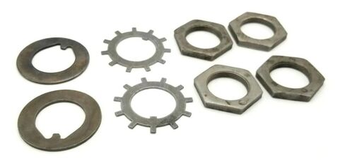 SEK-3-L2 1-3/4" Trailer Spindle Washer Nut Kit Round Spindle Axle 2 Wheel,for 10kHD 12k 13K 15k Heavy-Duty Trailer axles,RV Camper Complete Spindle Nut & Washer One-Axle Set in Kuwait