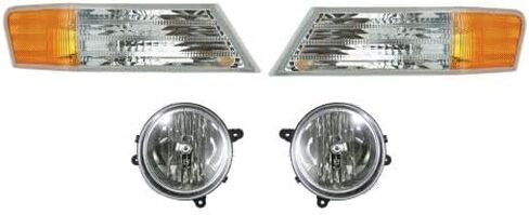Sawyer Auto Replacement 4 Piece Lighting Kit compatible with Jeep Patriot 2007-2017 (without Automatic Leveling Headlights) in Kuwait
