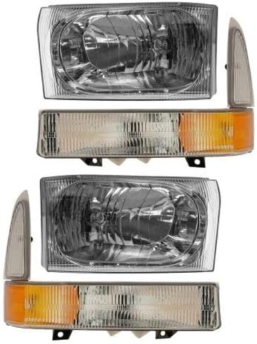 Replacement 4 Piece Lighting Kit fits Ford F250 Super Duty / F350 Super Duty with Aero Headlights 2002-2005 in Kuwait