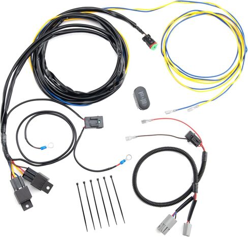 Carnivore 1-Circuit 3-Pin Light Harness for 20", 26" & 51" LED Light Bars - Plug and Play Wiring Adapter in Kuwait