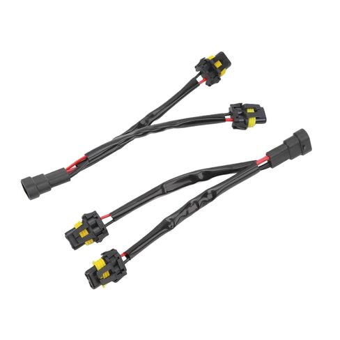2 Way Splitter Wire Harness Compatible with Pickup LED Headlights 9005 9006 Male to Female Adapter in Kuwait
