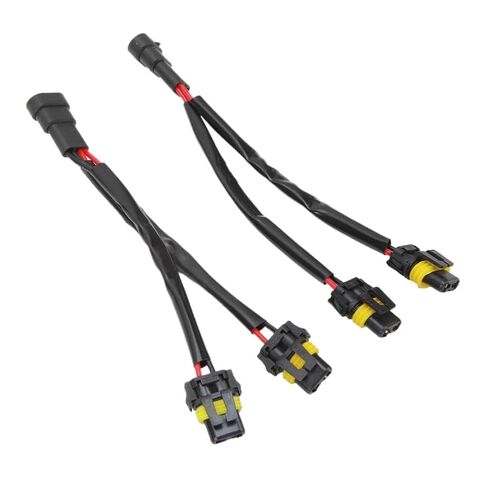 2 Way Splitter Wire Harness Compatible with Pickup LED Headlights 9005 9006 Male to Female Adapter in Kuwait