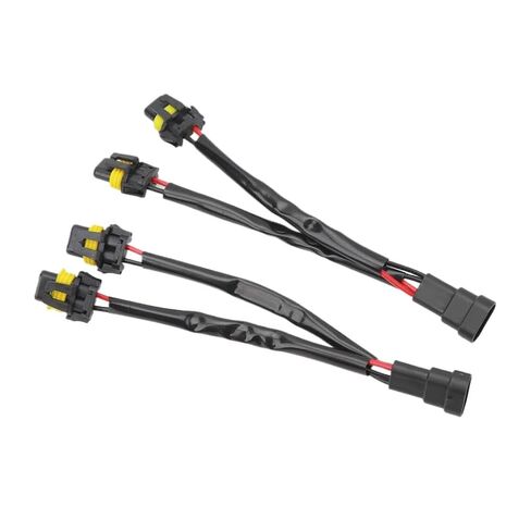 2 Way Splitter Wire Harness Compatible with Pickup LED Headlights 9005 9006 Male to Female Adapter in Kuwait