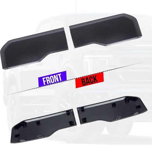 Front Bumper Guards Pads for 2024-2025 Ford F-150,Front Bumper Inserts Protective End Caps Cover,Lower Grill Corner Plastic Cover Body Armor Anti-Scratch Edge Trim.(Not fit Lightning/Raptor Trim) in Kuwait