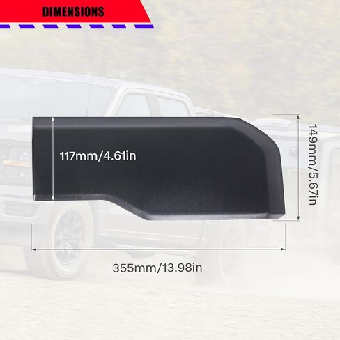 Front Bumper Guards Pads for 2024-2025 Ford F-150,Front Bumper Inserts Protective End Caps Cover,Lower Grill Corner Plastic Cover Body Armor Anti-Scratch Edge Trim.(Not fit Lightning/Raptor Trim) in Kuwait