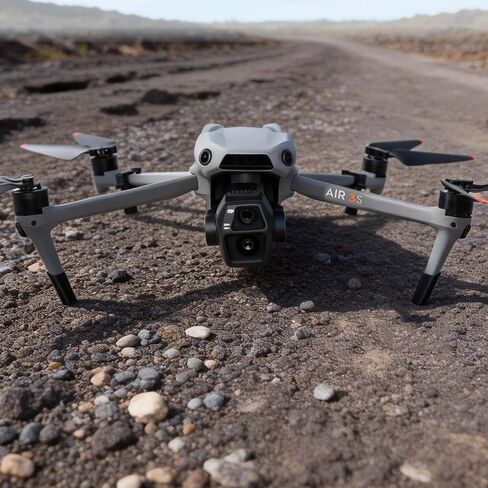 CAPART Landing Legs and Mats for DJI Air 3S, Lightweight Landing Gear Quick Release 25mm Extended Feet Spare Parts Accessories in Kuwait