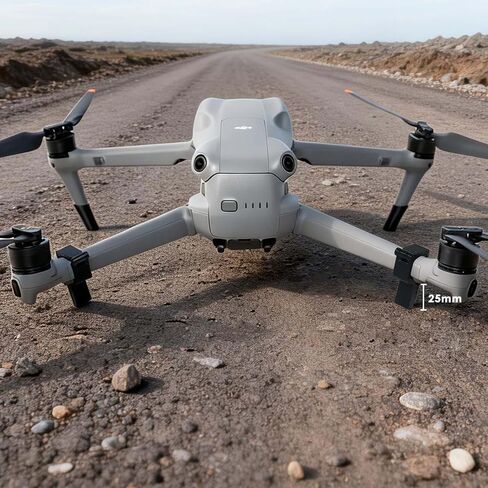 CAPART Landing Legs and Mats for DJI Air 3S, Lightweight Landing Gear Quick Release 25mm Extended Feet Spare Parts Accessories in Kuwait