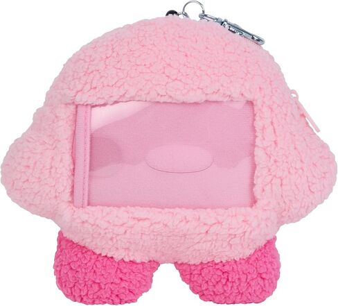 TOMY Mofulatto - حقيبة عملات Kirby القطيفة - محفظة قطيفة بسحاب مع مشبك قابل للسحب - تتضمن نافذة شفافة لبطاقة الهوية - Kirby Merch وملحقاتها - 6 بوصات - للأعمار من 14 عامًا فما فوق in Kuwait