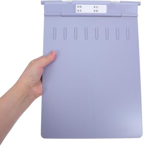 PRETYZOOM Plastic Clipboard Folder, Grey Reinforced Thickened Hospital Paperwork Holder, Legal Size Multi-Purpose Nursing Station Chart Organizer for Doctor Office in Kuwait