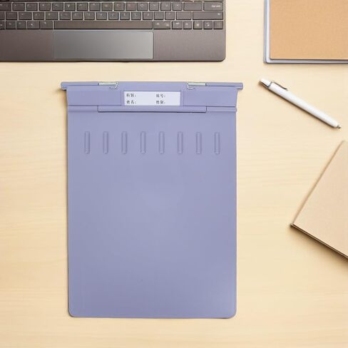 PRETYZOOM Plastic Clipboard Folder, Grey Reinforced Thickened Hospital Paperwork Holder, Legal Size Multi-Purpose Nursing Station Chart Organizer for Doctor Office in Kuwait