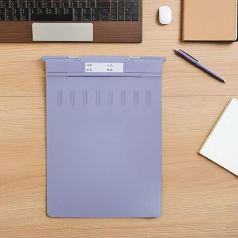 PRETYZOOM Plastic Clipboard Folder, Grey Reinforced Thickened Hospital Paperwork Holder, Legal Size Multi-Purpose Nursing Station Chart Organizer for Doctor Office in Kuwait