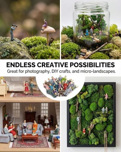 100 Pcs 1: 75 Scale Mini People Figurines Model for Architectural Project Miniature Scenes in Saudi Arabia