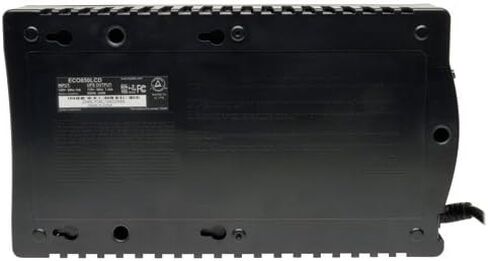 جهاز Tripp Lite 850VA UPS للحماية من زيادة التيار الكهربائي، معتمد من ENERGY-STAR، AVR، مزود طاقة غير منقطع بـ 12 منفذًا، حماية Dataline، ضمان لمدة 3 سنوات وتأمين بقيمة 100,000 دولار (ECO850LCD) in Saudi Arabia